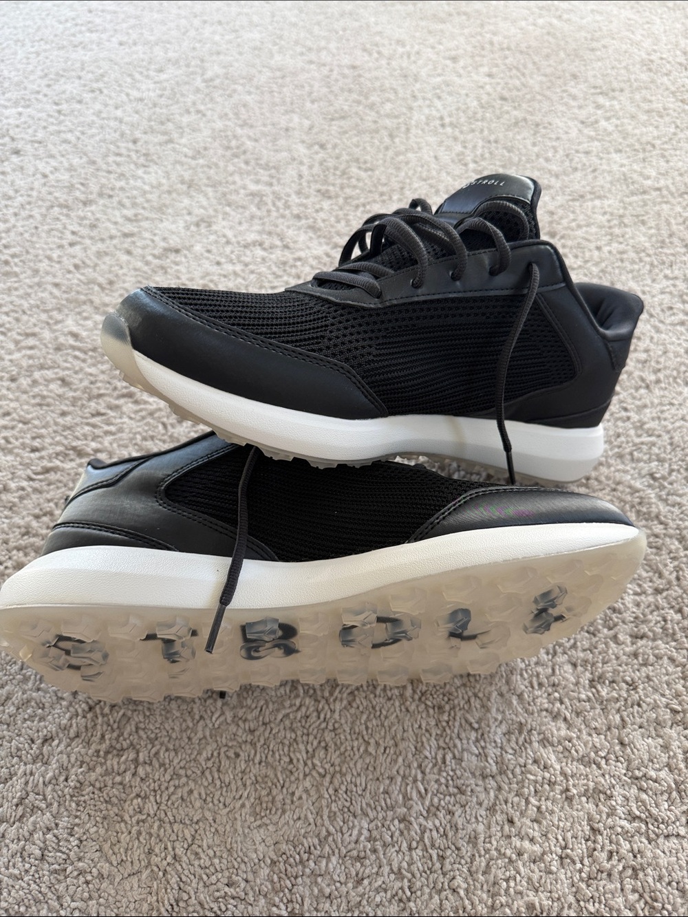 Men's Black Athletic Golf Shoe